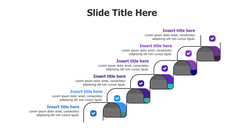 6-Level 3D Pyramid Diagram