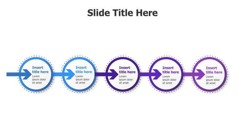 5-Step Linear Timeline