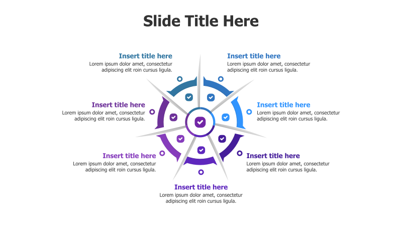 7-Point Divided Circle Infographic