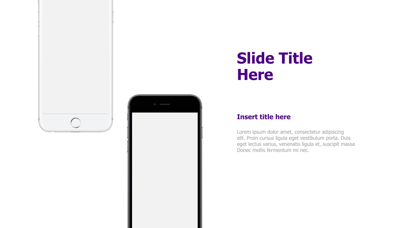 iPhone Mockup with Text Placeholder