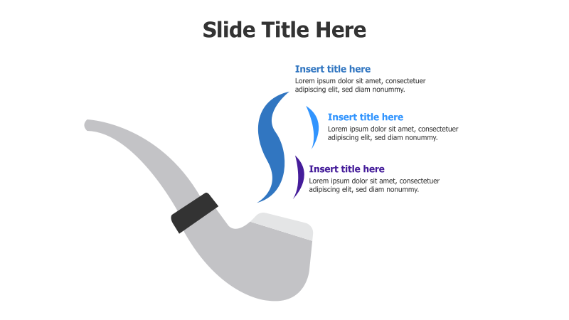 3-Point Smoke from Pipe Infographic