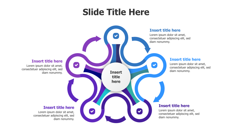 5-Point Circular Loop Infographic