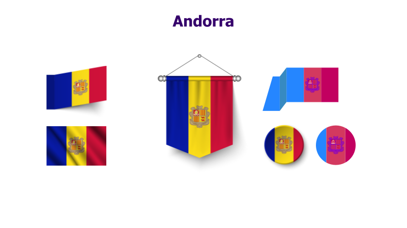 Andorra Flags Template