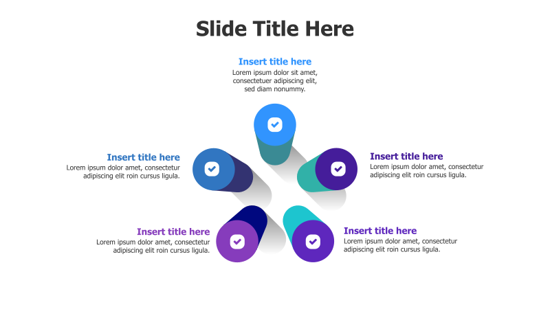 6-Level 3D Branching Infographic