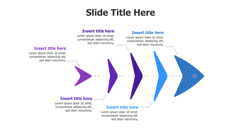 5-Point Fishbone Infographic