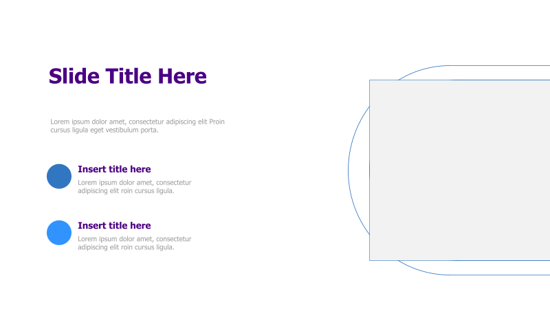 Right image placeholder & Two Point Summary