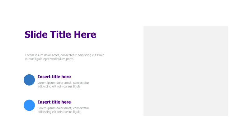 Two-Point Content with Image Placeholder