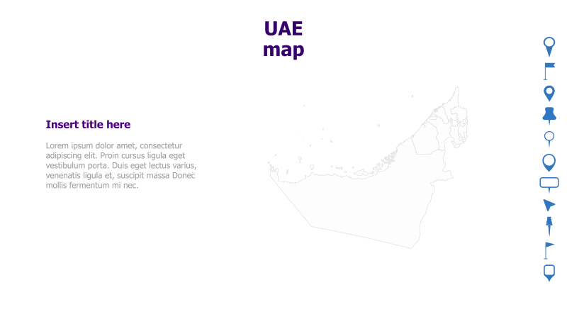 UAE Map Template