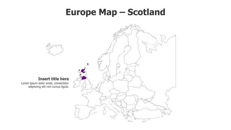 Europe Map - Scotland Highlight