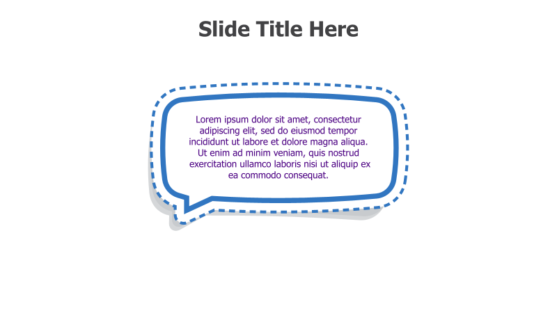 Quote Slide with Speech Bubble