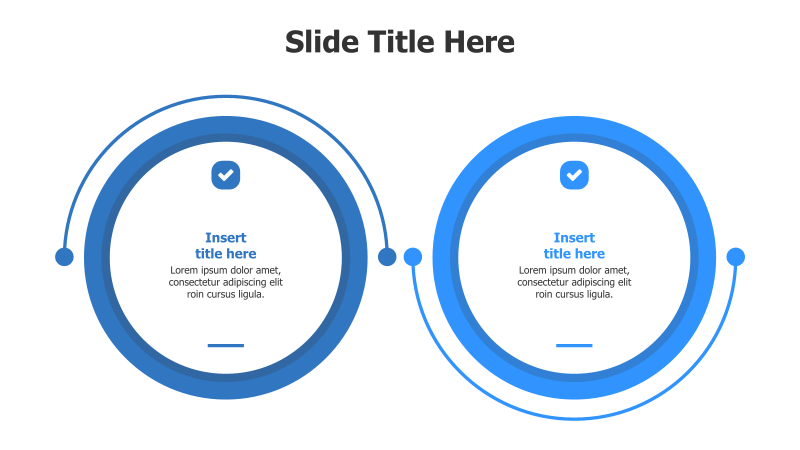 Two-Circle Comparison Infographic