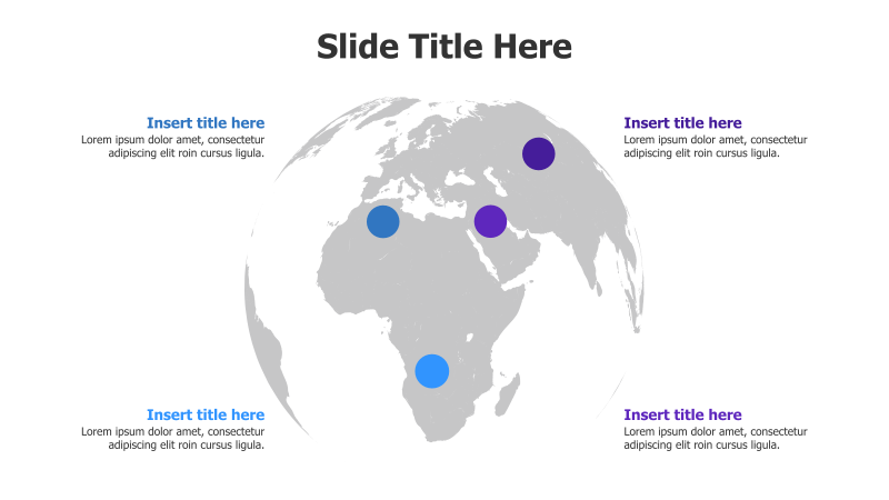 4-Point Global Locations Infographic