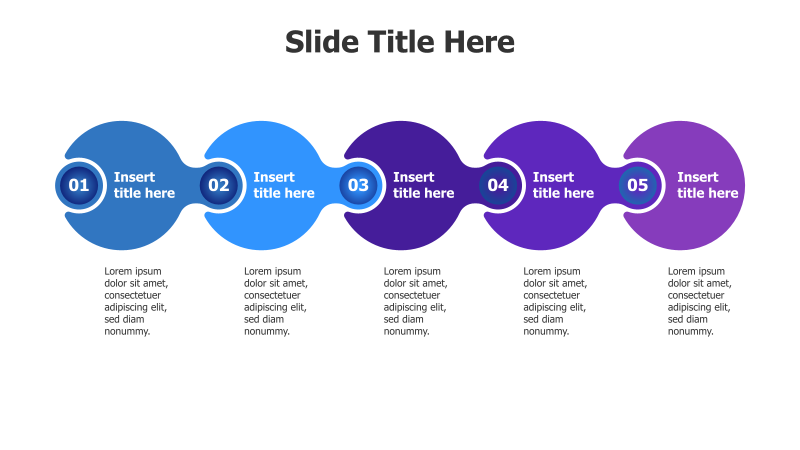 5-Step Connected Circles Infographic
