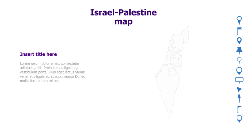 Israel-Palestine Map Template
