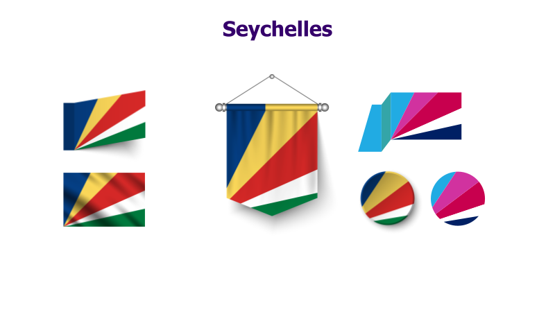 Seychelles Flag Variations