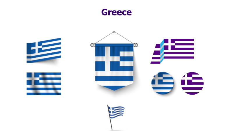 Greece Flag Variations