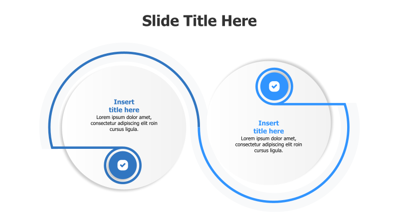 2-Point Circular Comparison Infographic