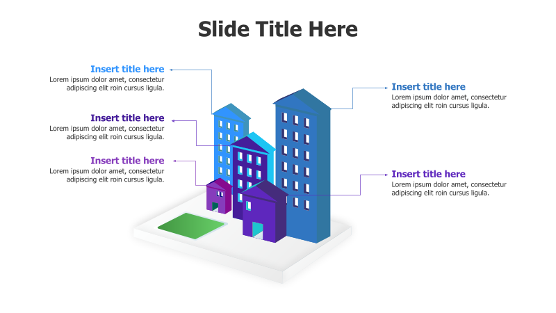 5-Point 3D Building Infographic