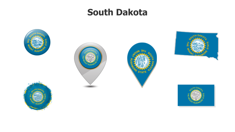 South Dakota State Flag Variations
