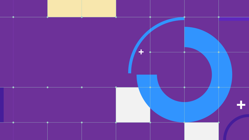 Geometric Grid with Circular Accent