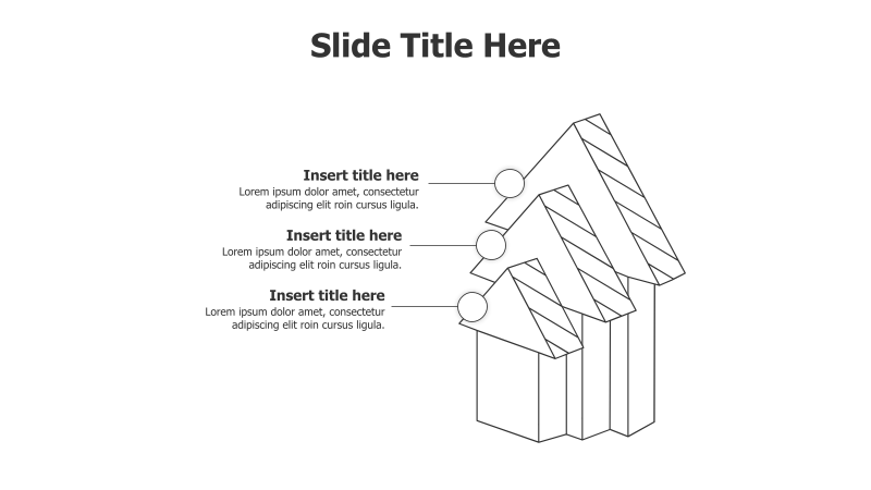 3-Point Growing 3D House Infographic