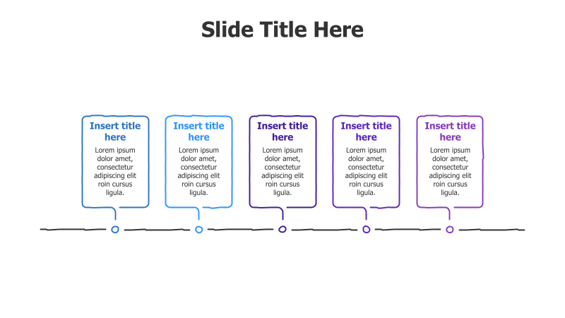 5-Step Doodle Outline Timeline