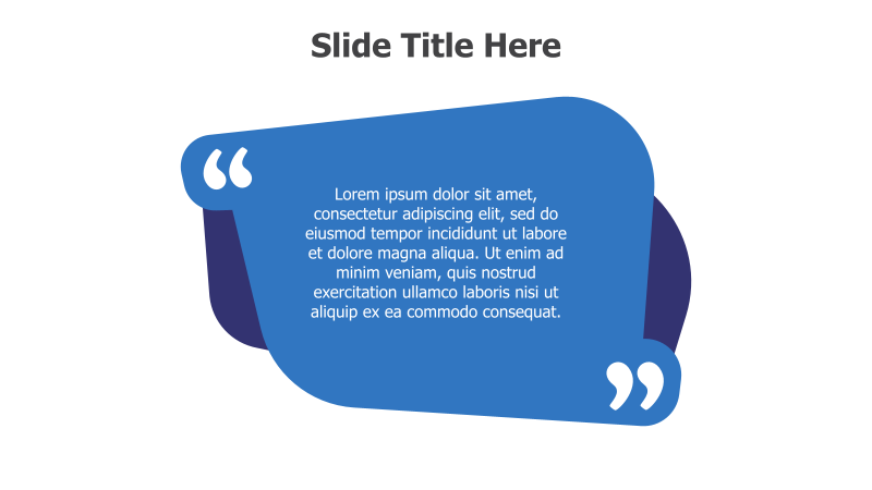 Quote Slide with Dynamic Shape