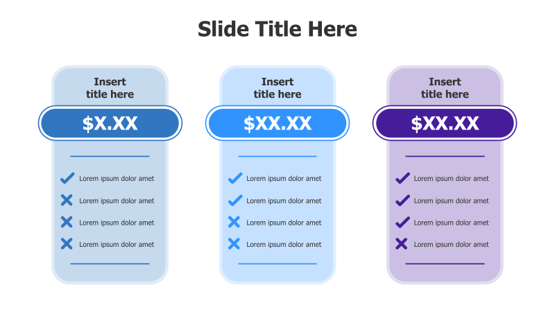 3-Tier Pricing Plan Comparison