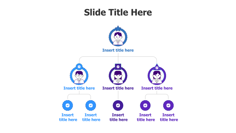 5-Level Employee Hierarchy with Icons