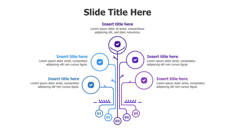 5-Point Tree Infographic