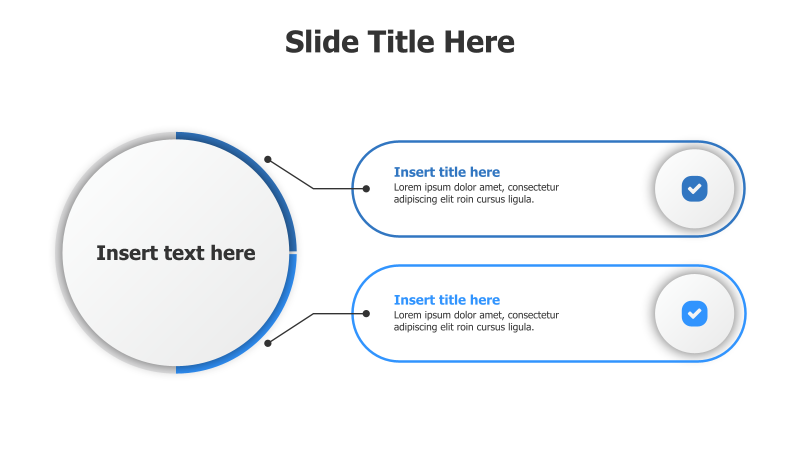 2-Point Branching Circle Infographic