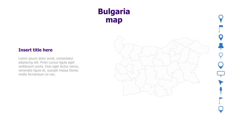 Bulgaria Map Template