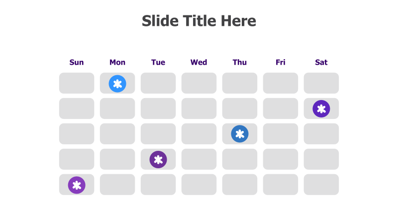 Weekly Calendar with Highlights