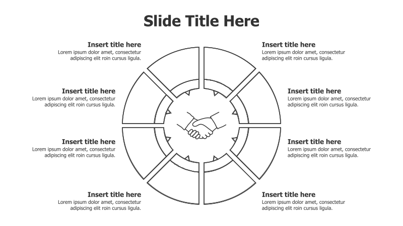 8-Point Circular Infographic with Central Image
