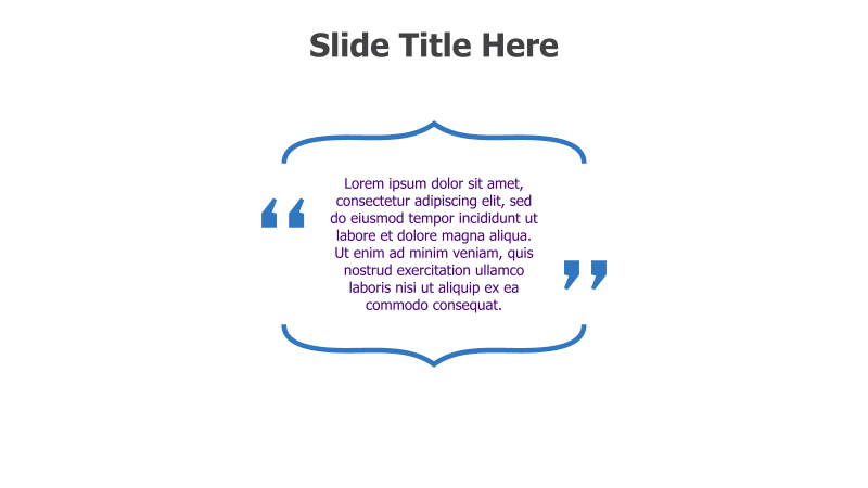 Quote Slide with Decorative Frame