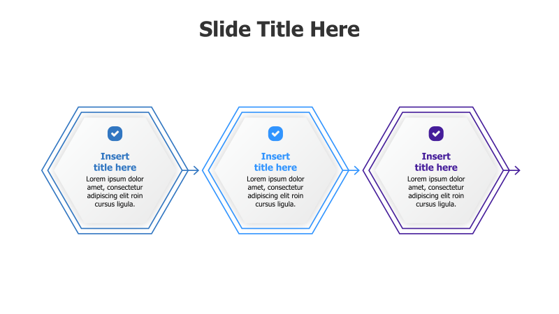 3-Step Hexagonal Process Flow