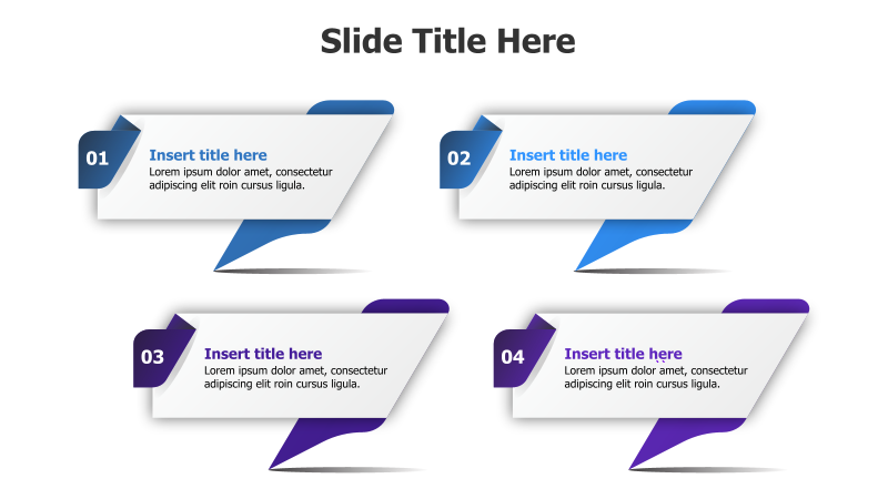 4-Step Infographic with Arrow Connections