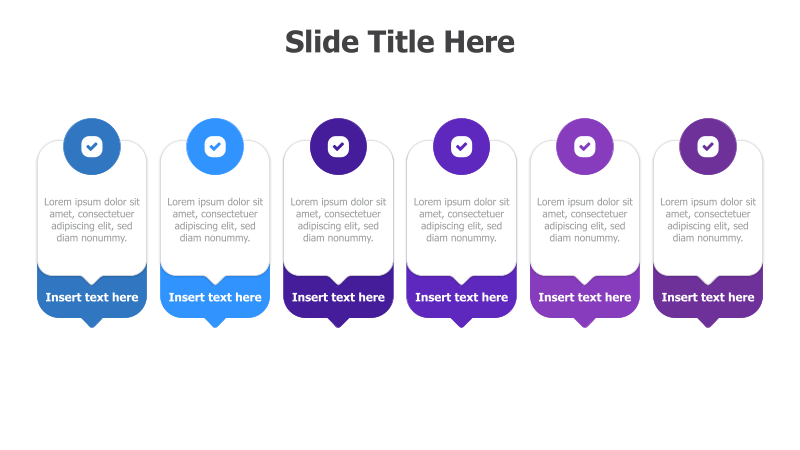6-Point Gradient Infographic
