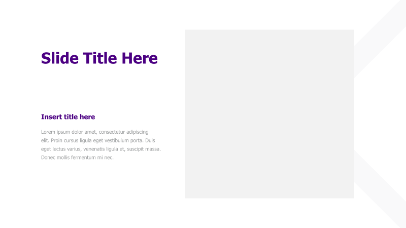 Title and Image Placeholder
