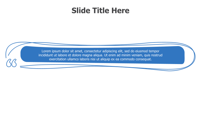 Quote Slide with Speech Bubbles