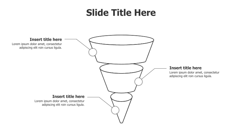 3-Level Circular Funnel Infographic