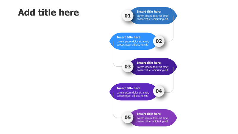 5-Step Vertical Flow Infographic