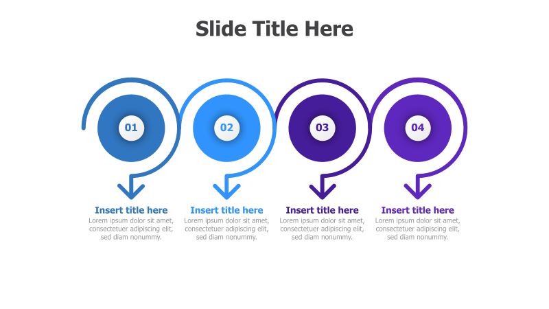 4-Step Circular Infographic