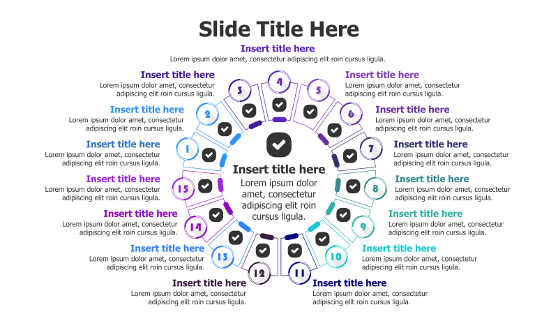 15-Step Circular Infographic