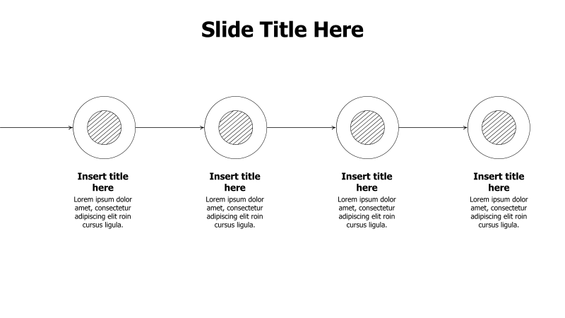 4-Point Doodle Timeline with Circles