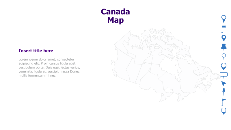 Canada Map Template