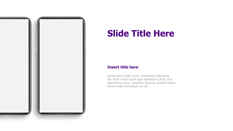 Mobile Mockup with Title Placeholder