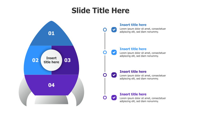 4-Step Rocket Launch Infographic