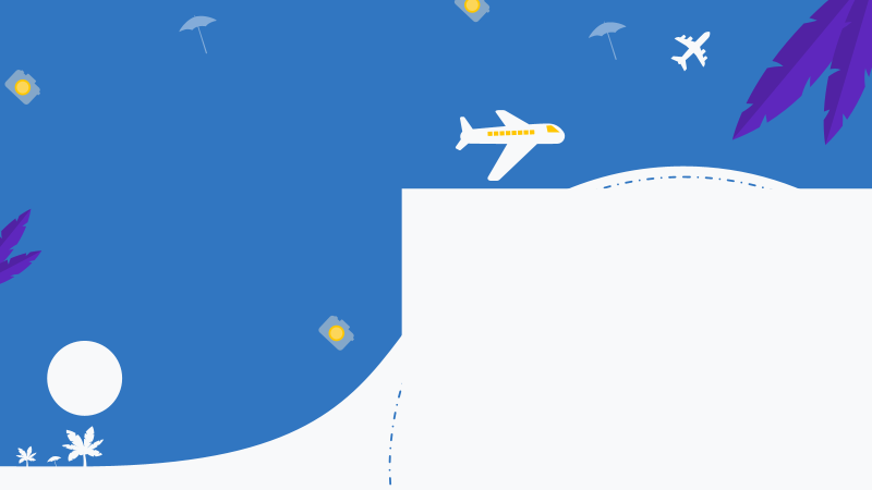 Tropical Travel Blank Template