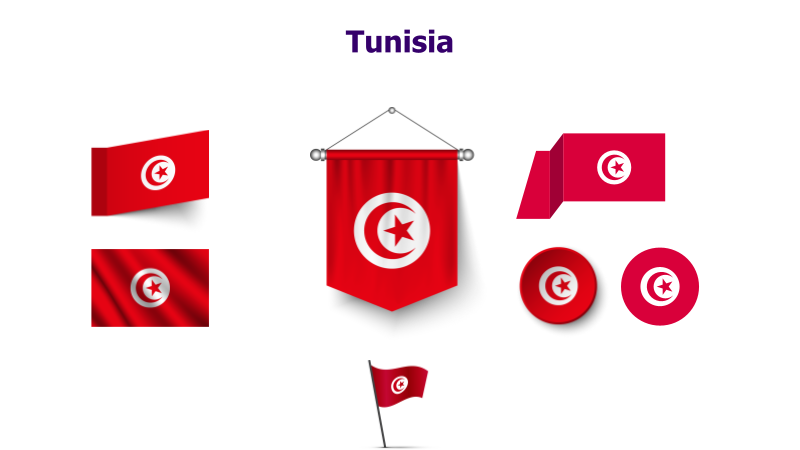 Tunisia Flag Variations